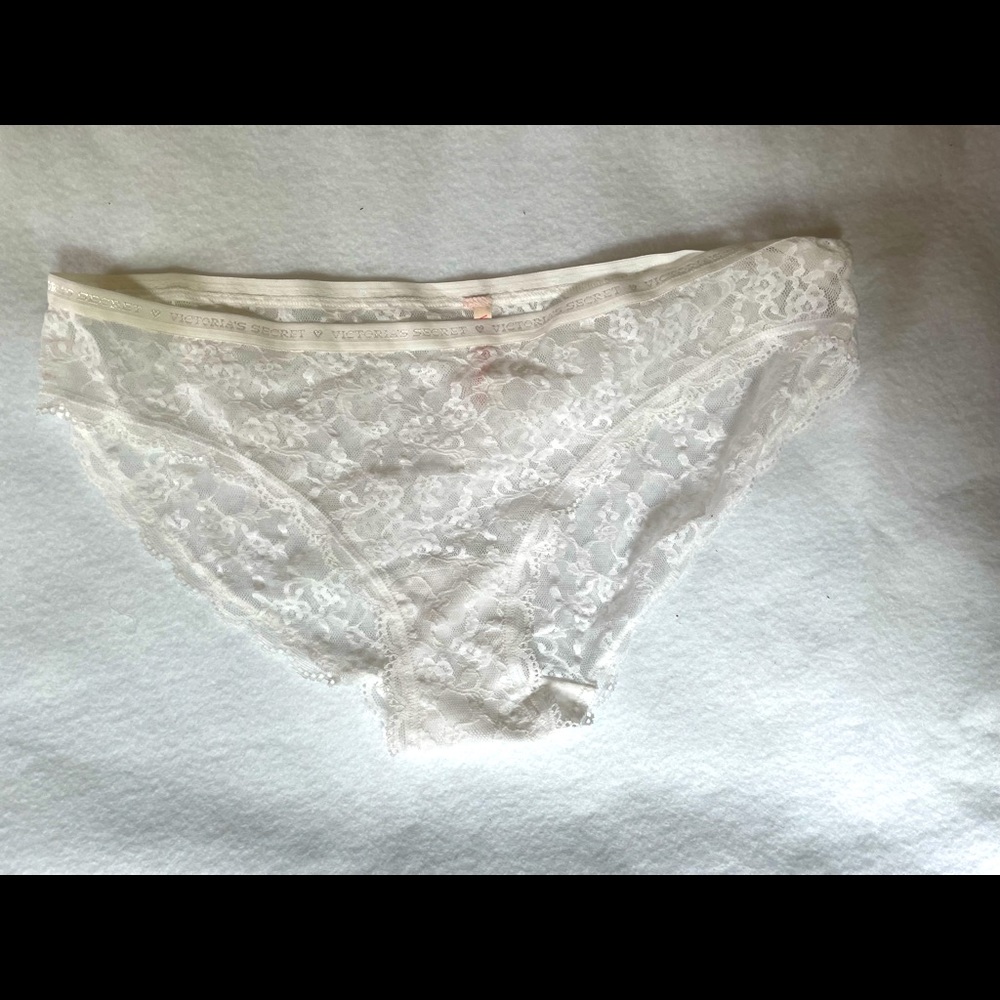 VS white lace hiphugger